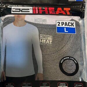 New 32 Degree Heat Mens Long Sleeve 2-pack